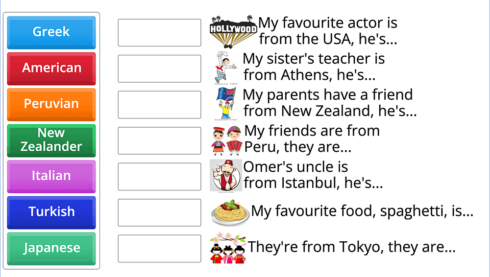GAME  - Nationalities