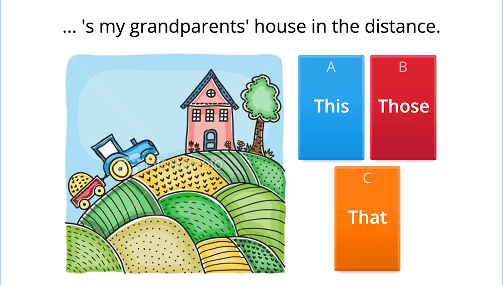 GAME  - This, that, these, those