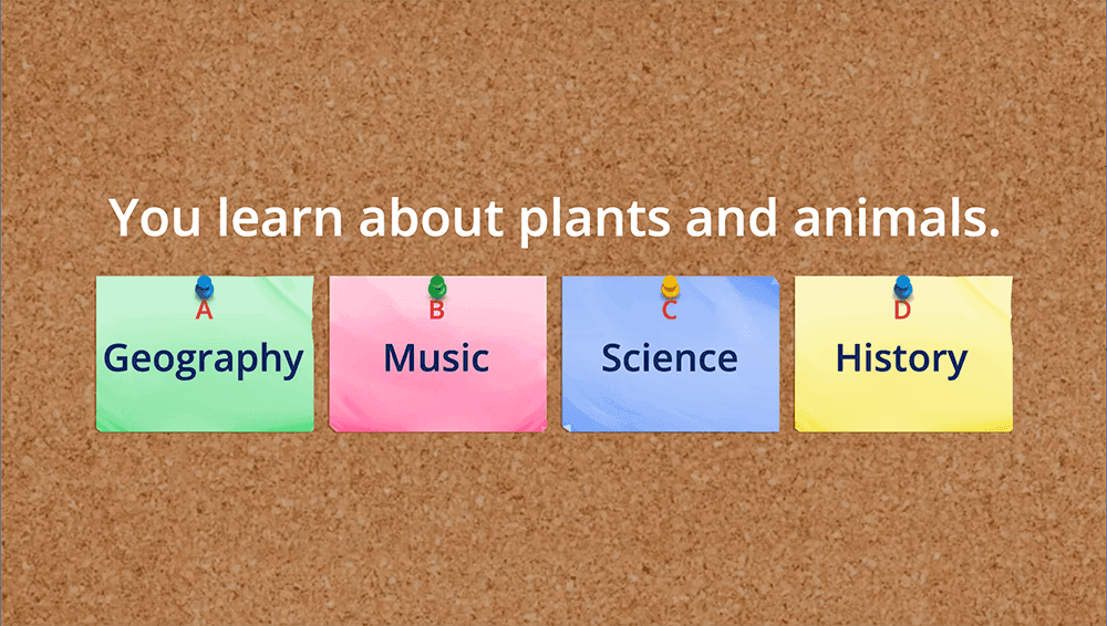GAME  - School subjects