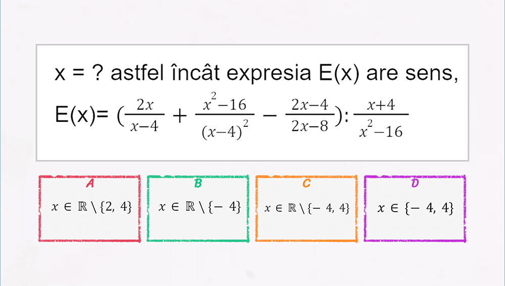 JOC -  Fracții algebrice