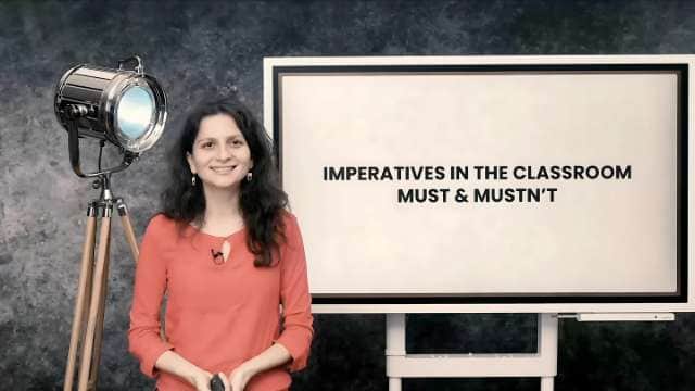 Rules of the classroom - must and mustn't