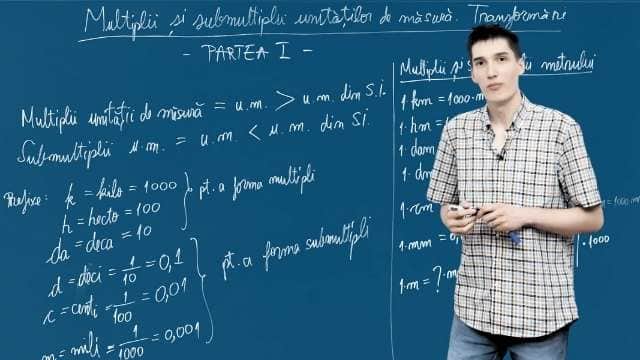 Multiplii și submultiplii unități de măsură. Transformări