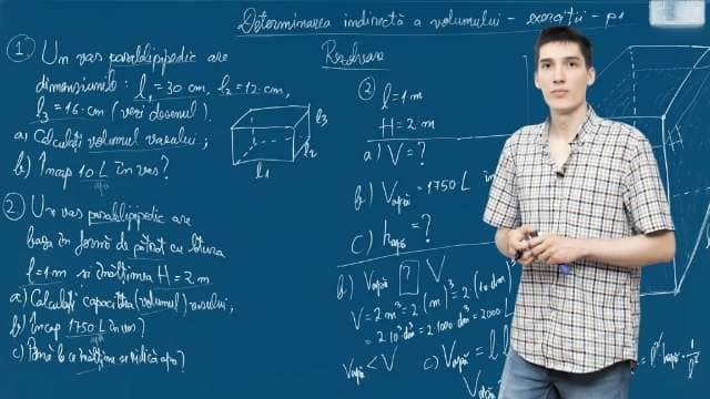Determinarea indirectă a volumului - Exerciții - P1