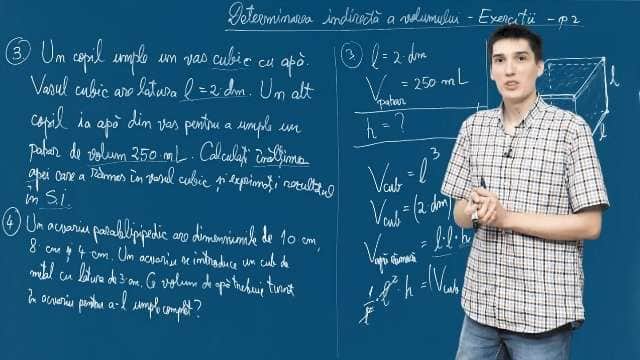 Determinarea indirectă a volumului - Exerciții - P2