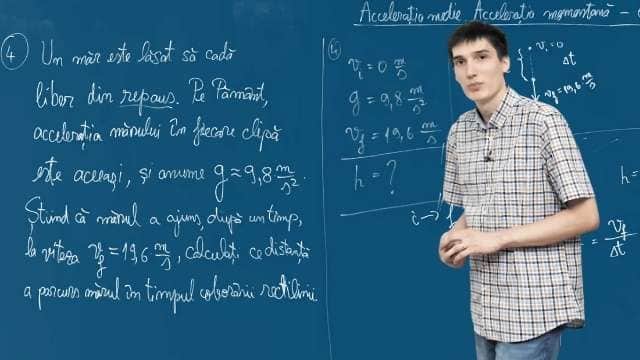 Accelerația medie - Exerciții - P2