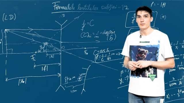 Determinarea formulelor lentilelor subțiri - P2