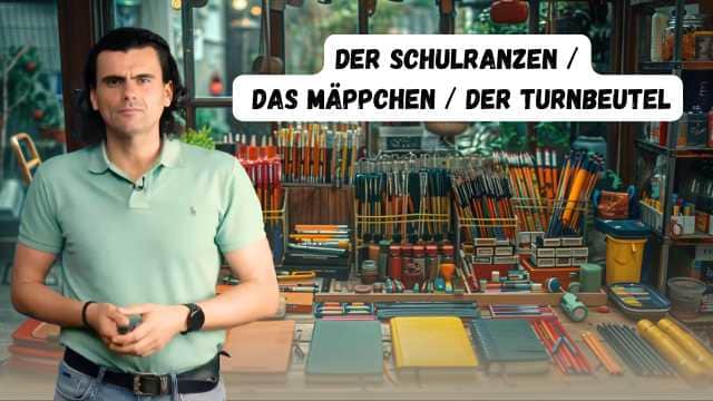 Der Schulranzen / Das Mäppchen / Der Turnbeutel - Ghiozdan / Penar / Geanta de sport