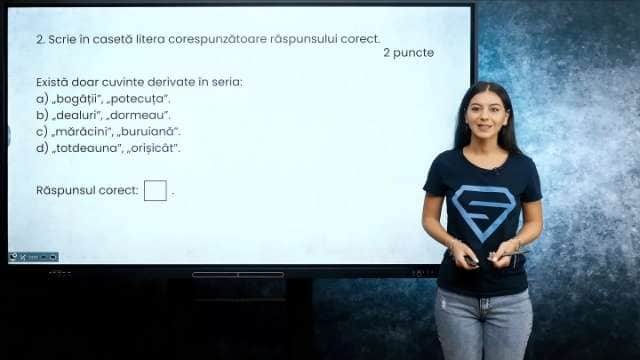 Derivarea cuvintelor (1) - EN cl. VIII-a