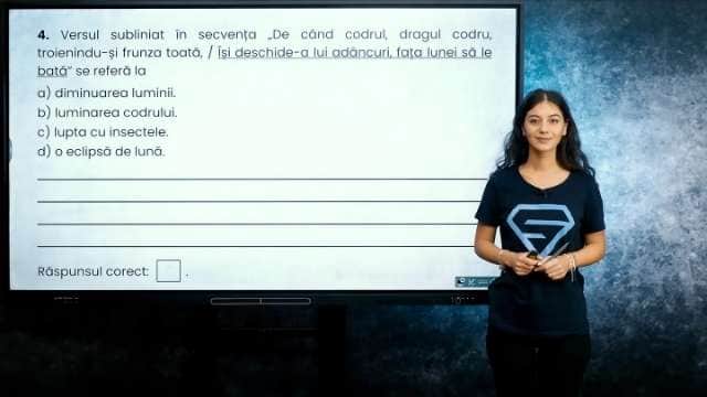 Sensul cuvintelor - Identificarea sensului metaforic - EN cl. VIII-a