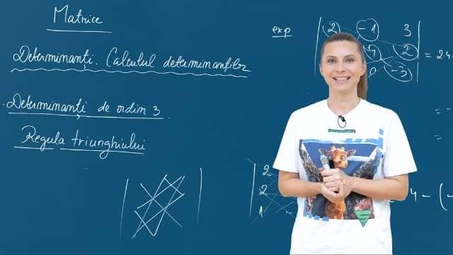Determinanți de ordin 3 - Regula triunghiului