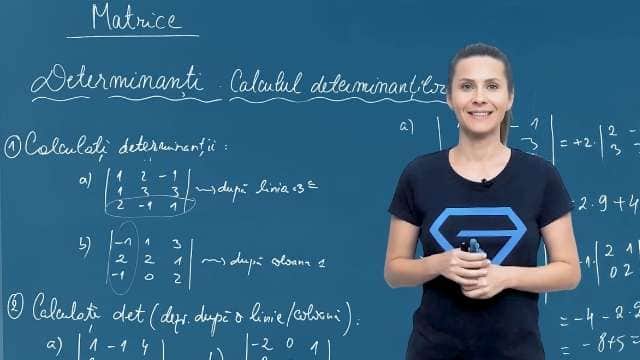 Determinanți de ordin 3 - Dezvoltarea după o linie sau o coloană