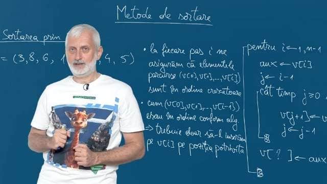 Metode de sortare. Sortarea prin inserție