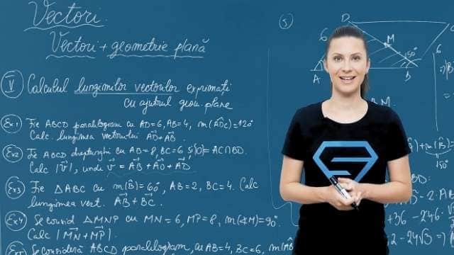 Calculul lungimilor vectorilor exprimați cu ajutorul geometriei plane