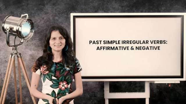 Past simple irregular - affirmative and negative