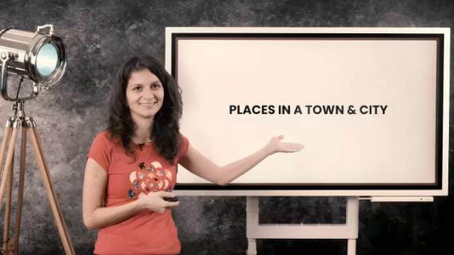 Places in a town and city