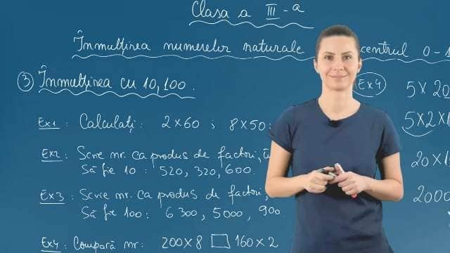 Înmulțirea cu 10, 100
