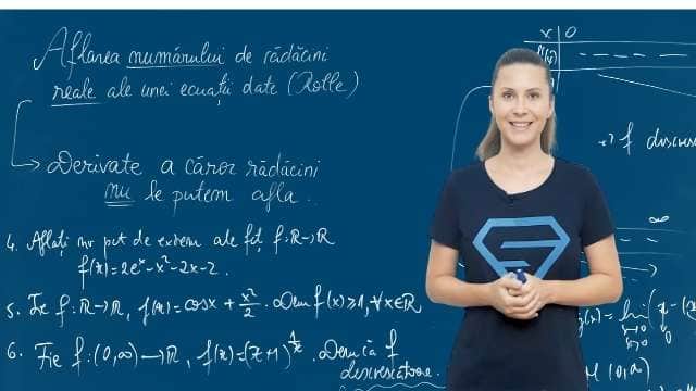 Aplicarea șirului lui Rolle în aflarea nr rădăcinilor unei derivate - P3