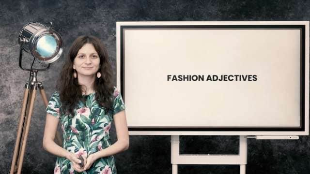 Fashion adjectives