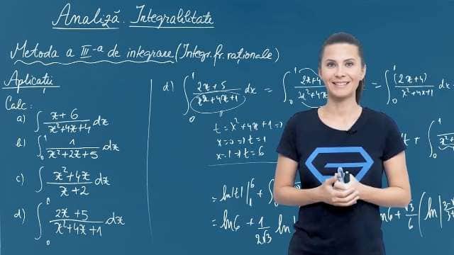 Metoda a III-a de integrare - Aplicații