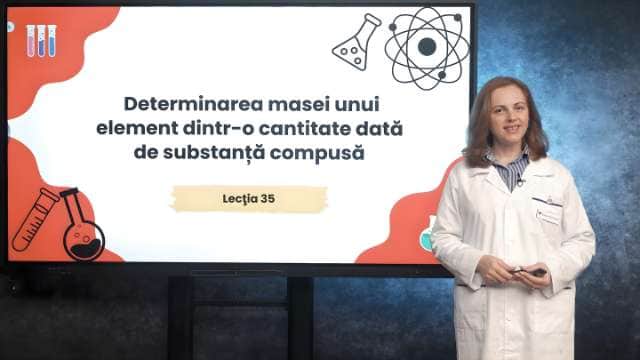 Determinarea masei unui element dintr-o cantitate dată de substanță compusă