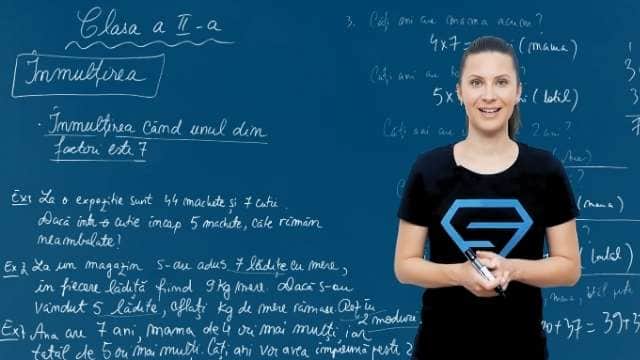 Înmulțirea când unul din factori este 7 - probleme