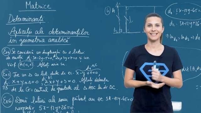 Aplicații ale determinanților în geometria analitica - P3