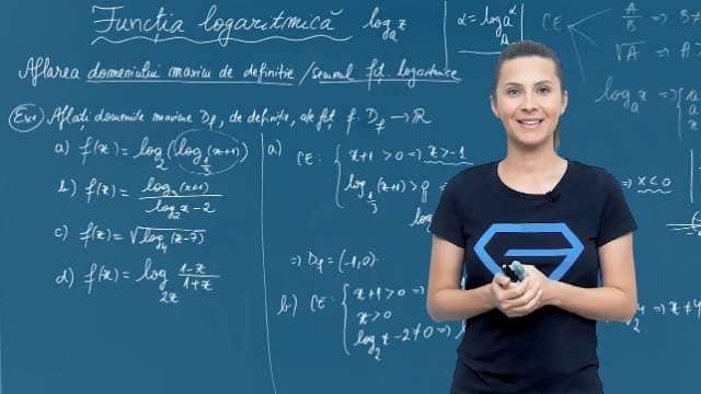 Funcția logaritmică - Aflarea domeniului maxim de definiție - P1