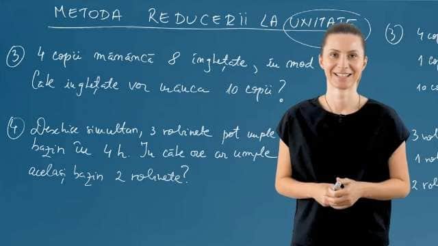 Metoda reducerii la unitate - Partea a 2-a