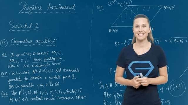 Geomtrie analitică. Exerciții