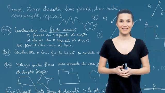 Figuri geometrice: punctul, dreapta, semidreapta, segmentul de dreapta - p2