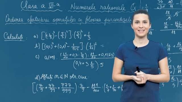 Ordinea efectuarii operatiilor si folosirea parantezelor