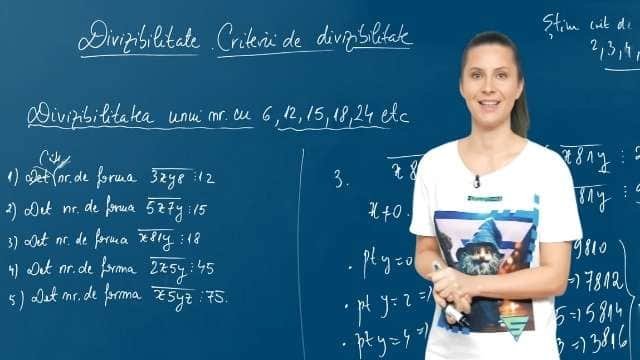 Divizibilitatea cu 6, 12, 15, 24, etc