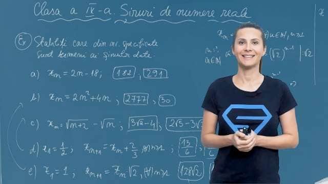 Șiruri de numere reale - Exerciții