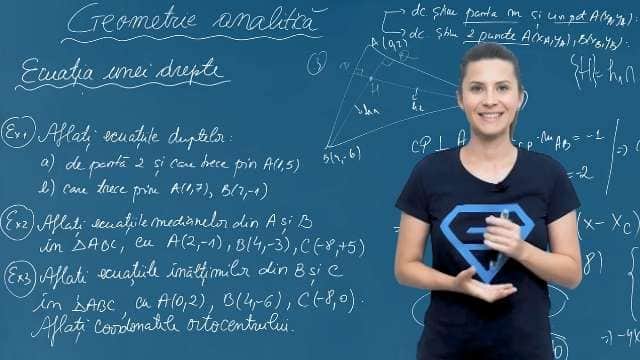 Ecuația unei drepte