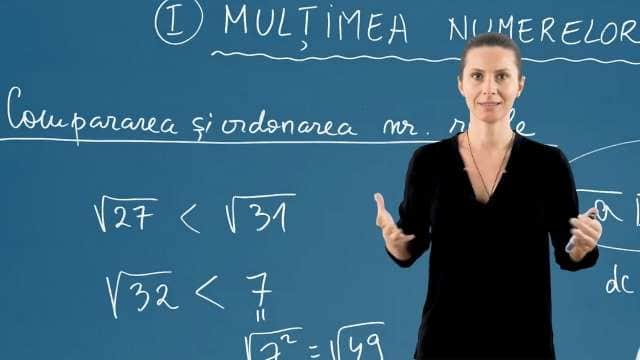 Compararea și ordonarea numerelor reale