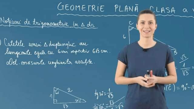 Noțiuni de trigonometrie în triunghiul dreptunghic - P5