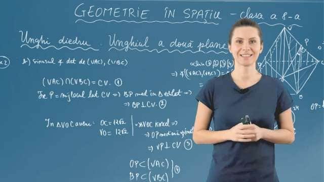 Unghi diedru. Unghiul a două plane - Partea 3