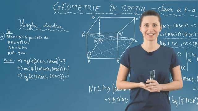 Unghi diedru. Unghiul a două plane - Partea 5
