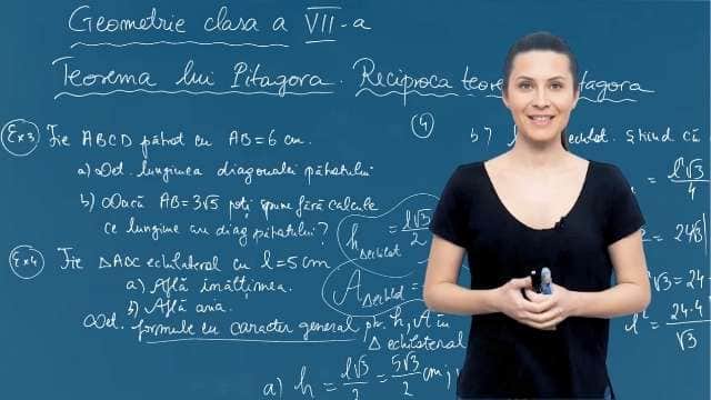 Teorema lui Pitagora. Reciproca teoremei lui Pitagora - p2