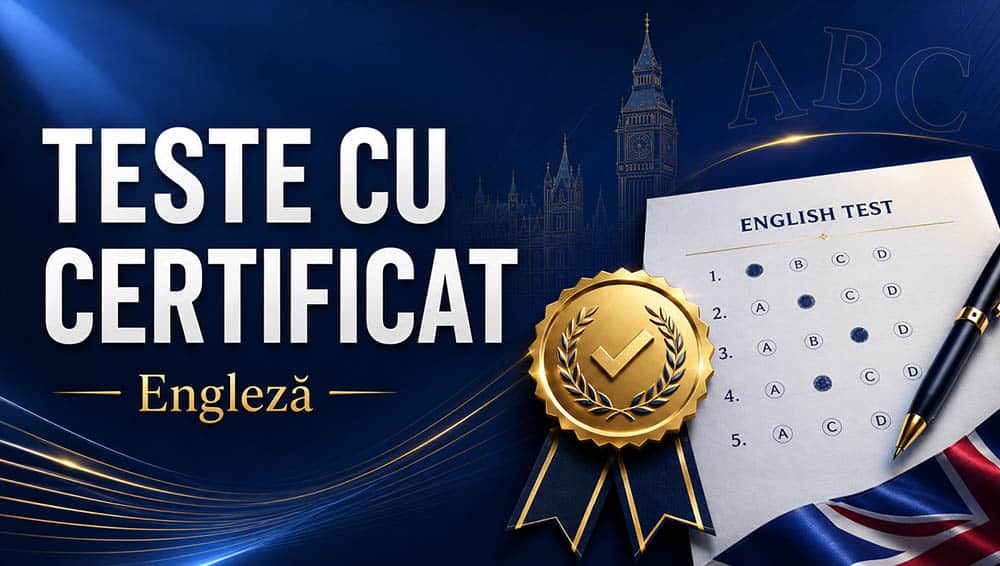 Teste de Limba Engleză cu Certificat
