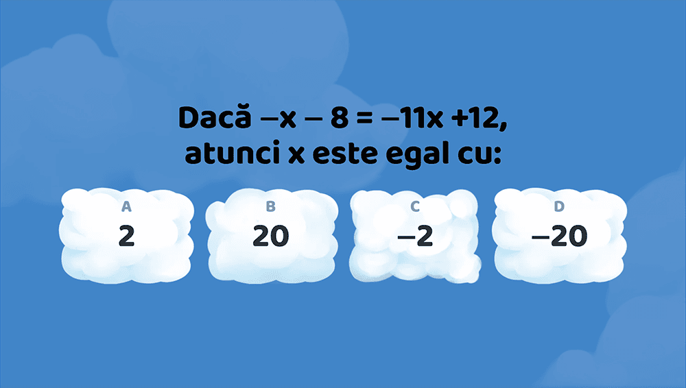 JOC - Ecuații și inecuații în mulțimea numerelor întregi