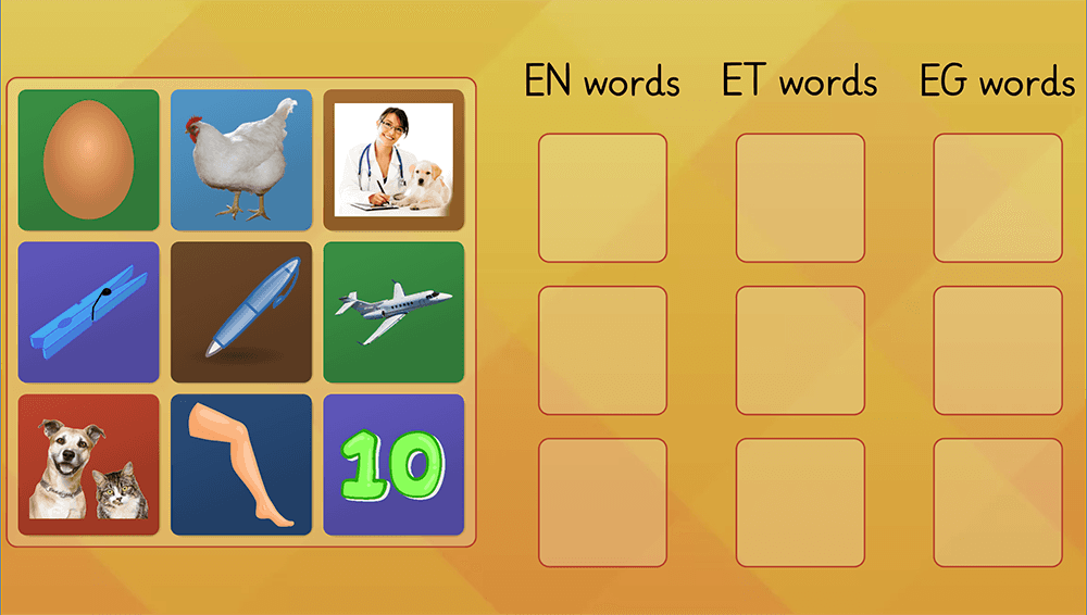 GAME - en / et / eg